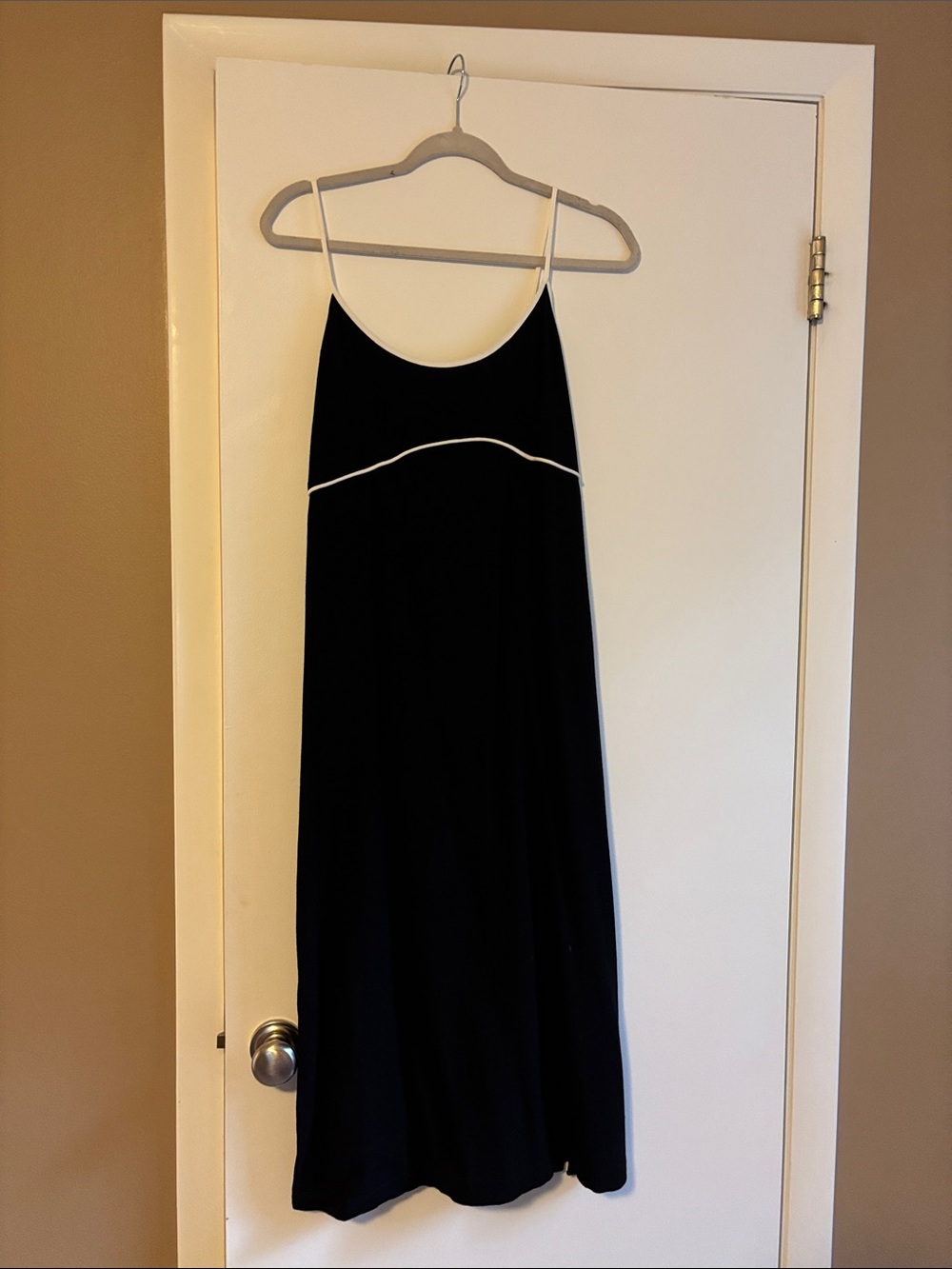 Bohme Joanna Contrast Midi Dress in Black